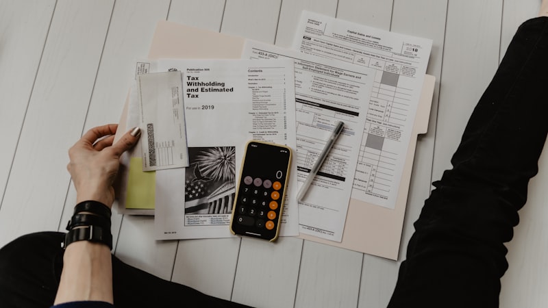 Calculator and financial documents — cash-on-cash return analysis for Canadian rental property